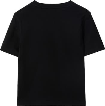 Check Label Cotton T-shirt