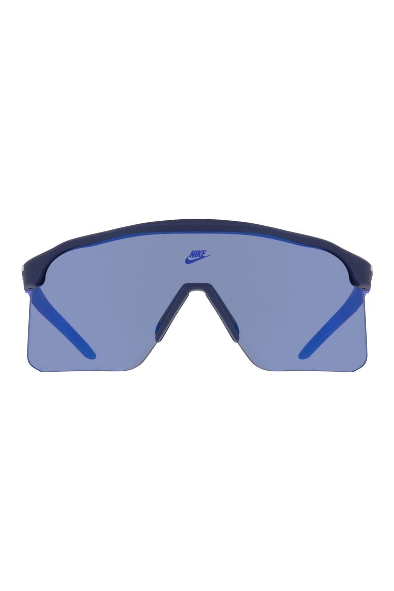 Expedition 61mm Shield Sunglasses, Main, color, MATTE BLUE VOID / BLUE MIRROR