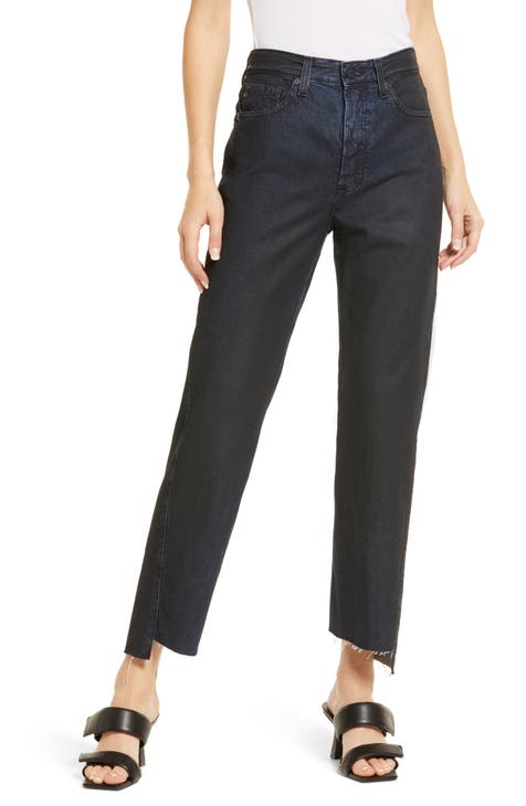 Twisted Alexxis High Waist Crop Straight Leg Jeans