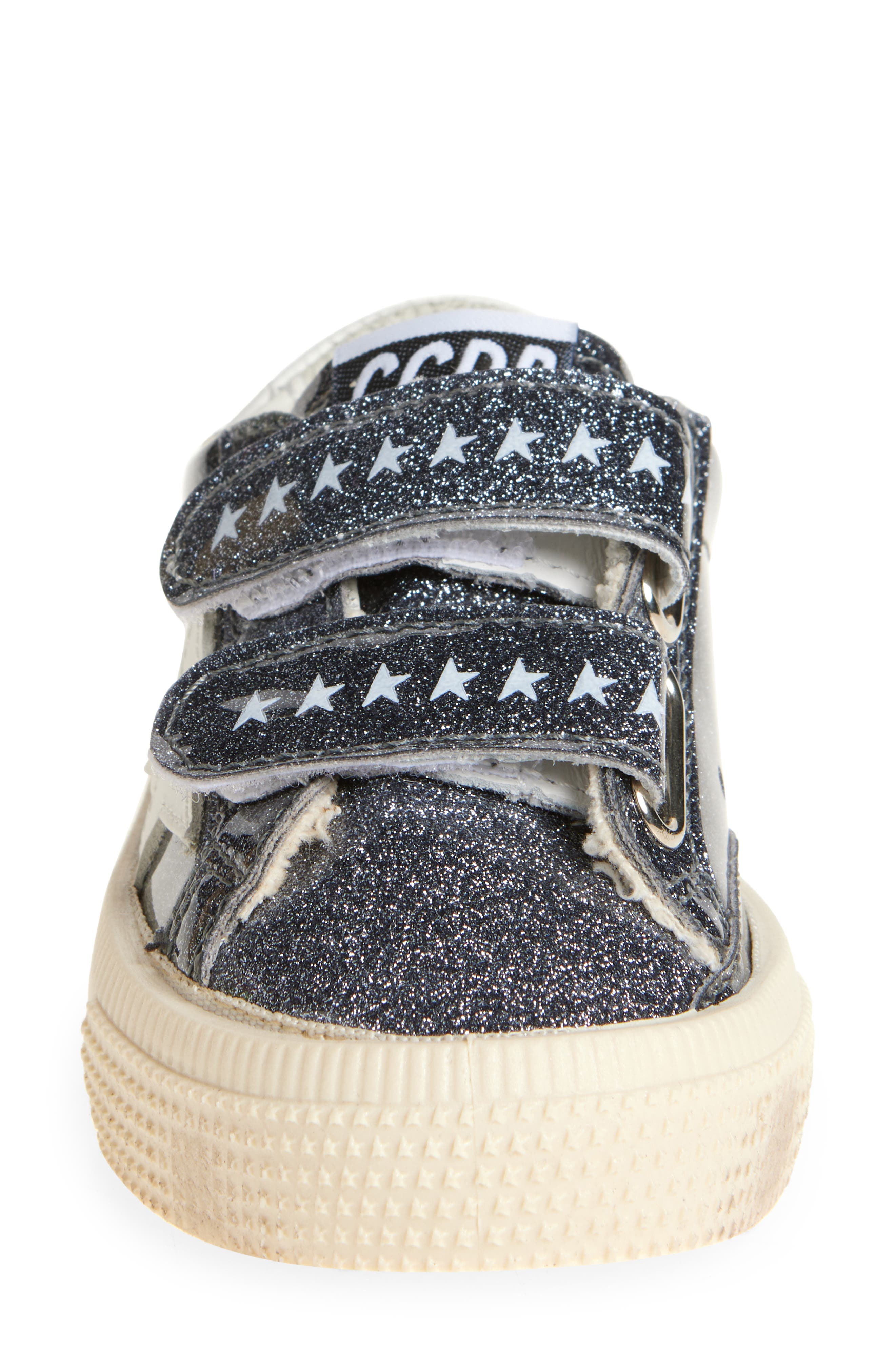 Golden Goose Kids' May School Glitter Sneaker, Alternate, color, 