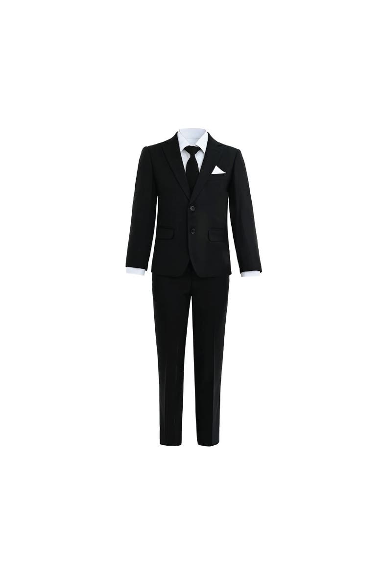 Suit and Tie Set, Main, color, Black