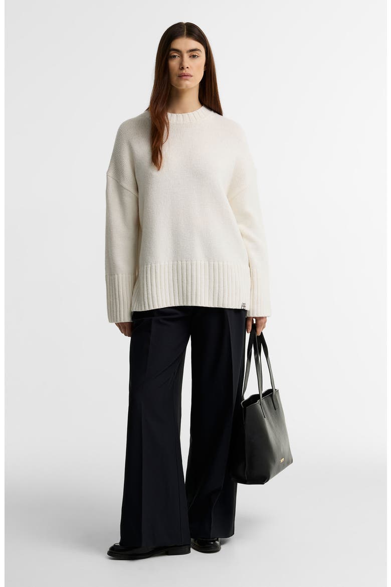 Gaia Crewneck Sweater, Alternate, color, CLOUD