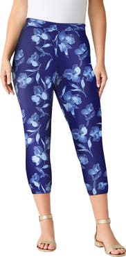 Roaman's Plus Size Essential Stretch Capri Legging