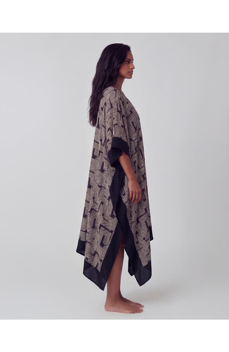Lords of Harlech Inter Twine Womens Kaftan, Alternate, color, Inter Twine Black