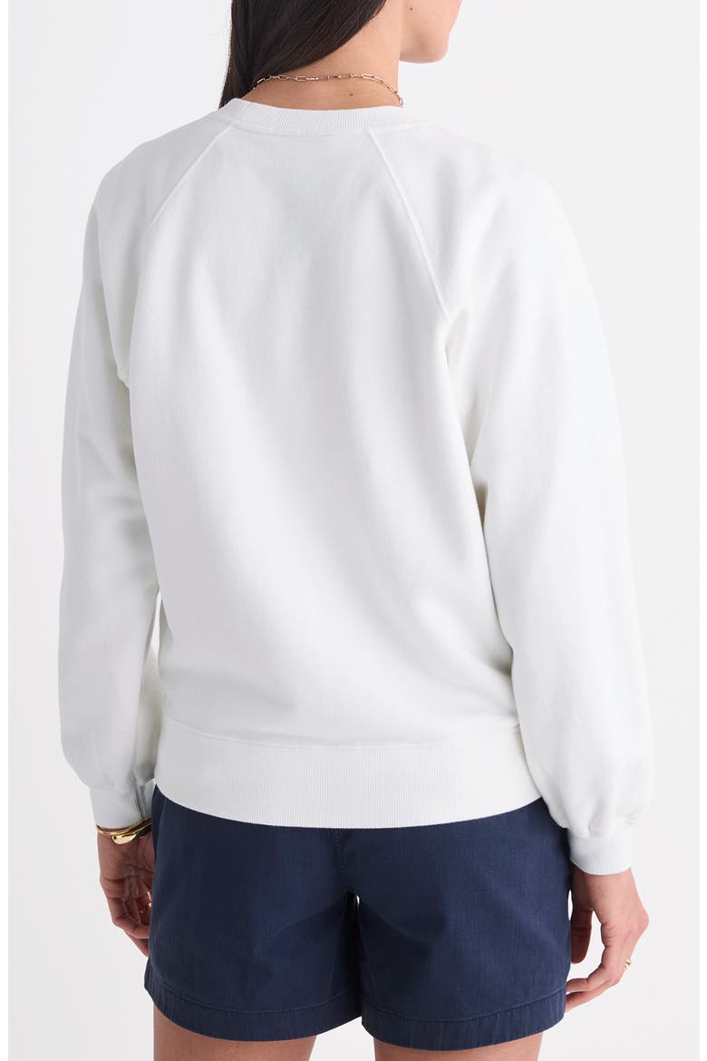 Flag Graphic Sweatshirt, Alternate, color, WHITE CAP