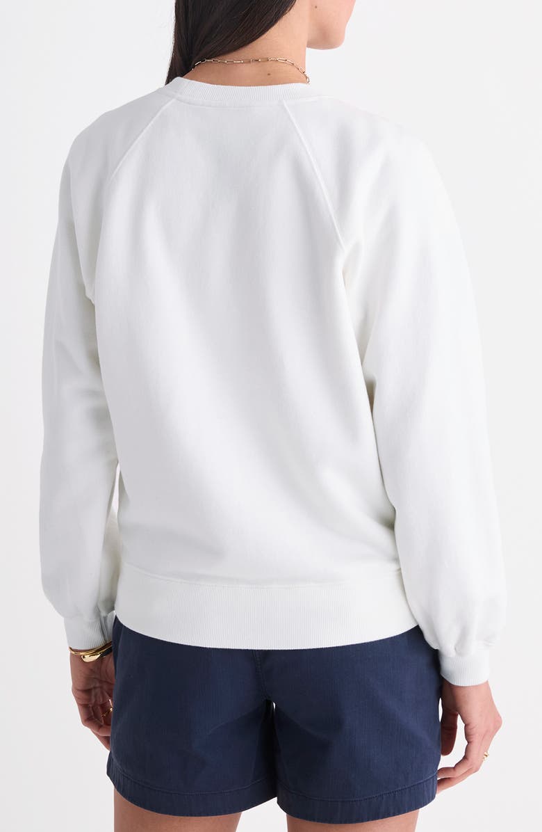 vineyard vines Flag Graphic Sweatshirt, Alternate, color, White Cap