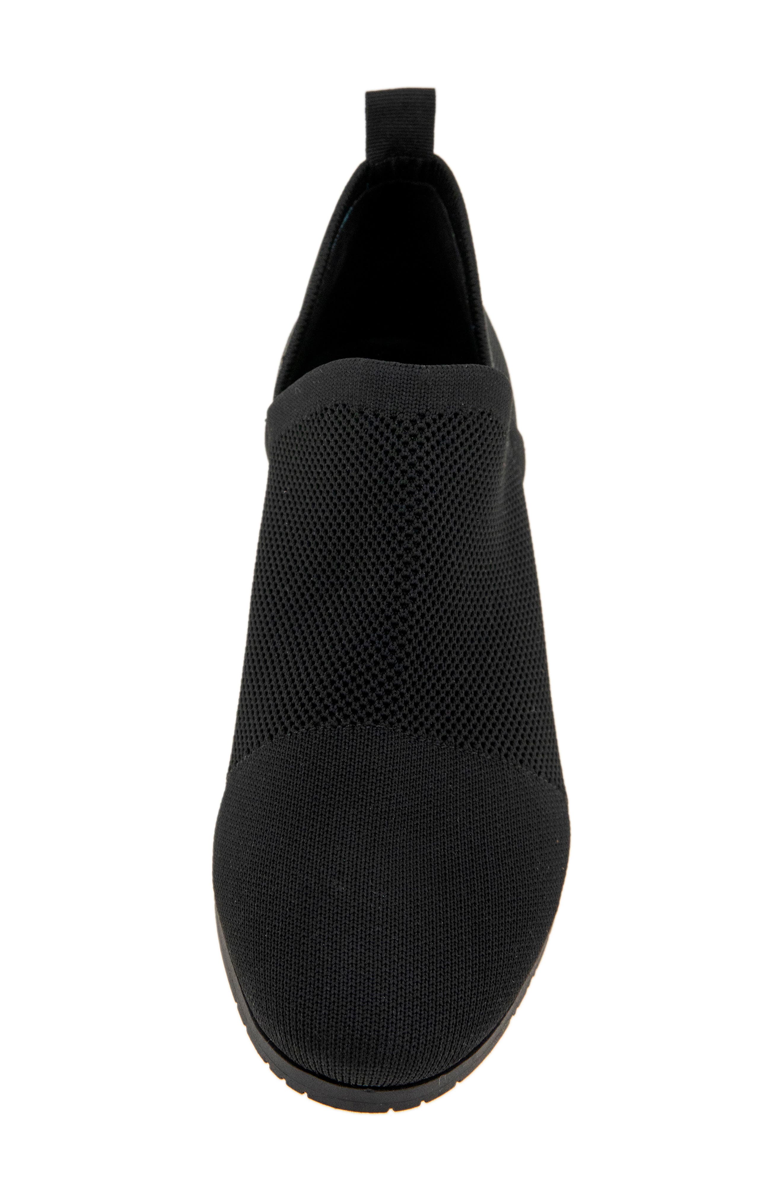 Side Knit Bootie, Alternate, color, BLACK