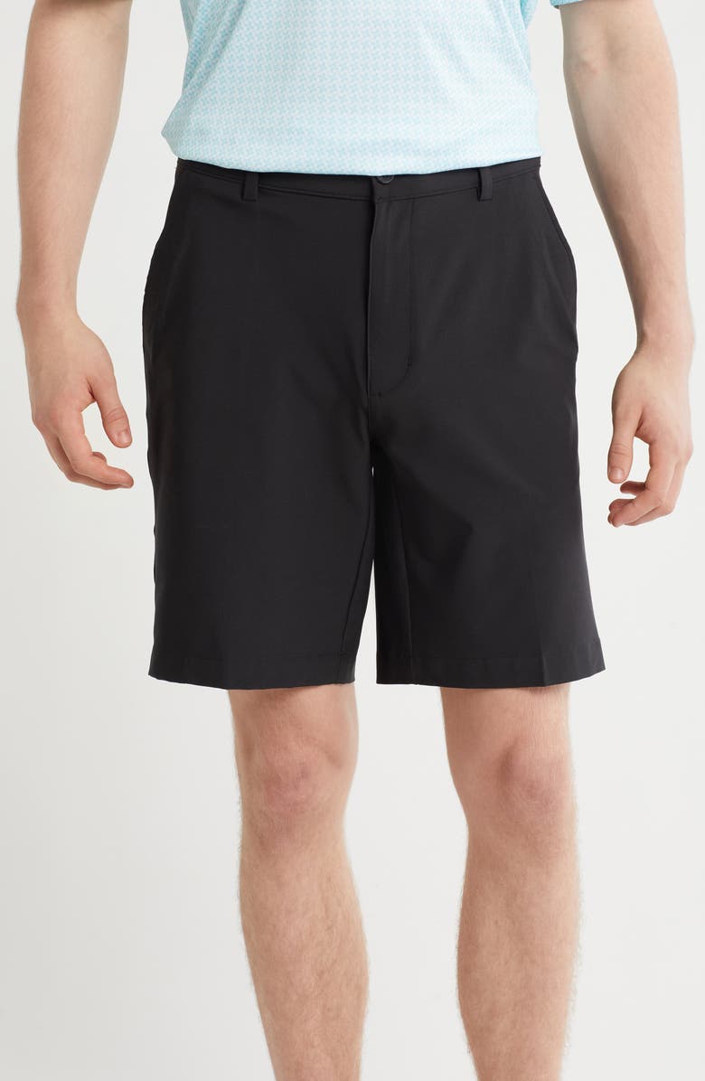 Greg Norman Classic Stretch Golf Shorts, Main, color, Black