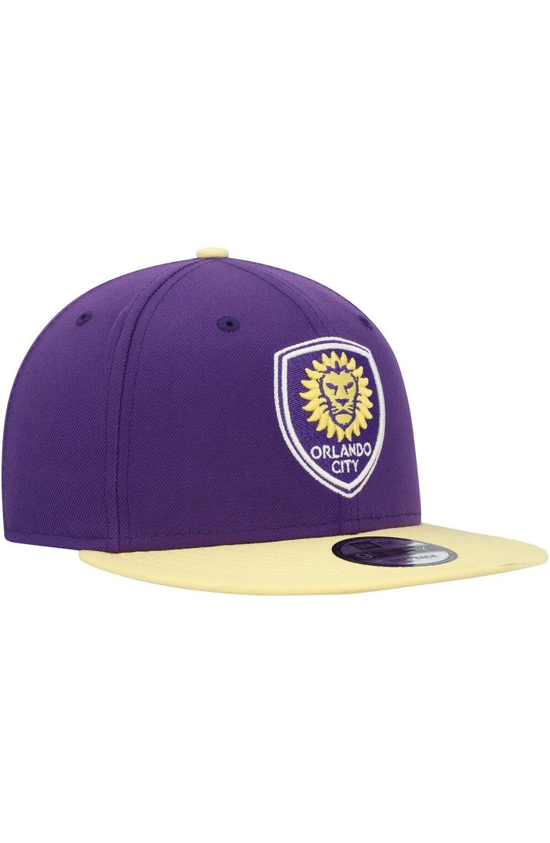 New Era Men's New Era Purple/Gold Orlando City SC Two-Tone 9FIFTY Snapback Hat, Alternate, color, 