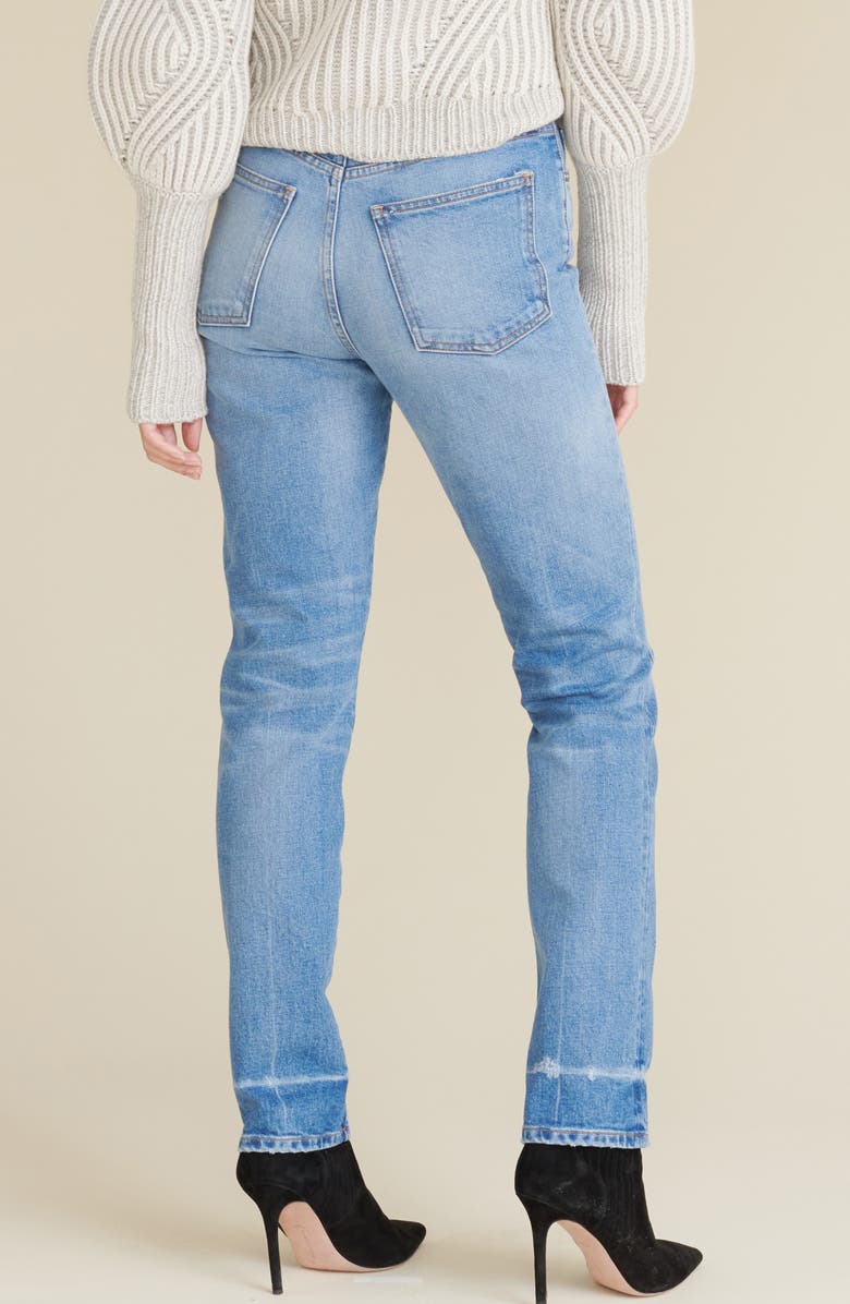 Veronica Beard Ryleigh Patched Straight Leg Jeans, Alternate, color, 
