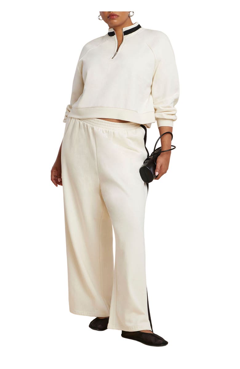 ELOQUII Elements Stripe Detail Sweatpant, Main, color,