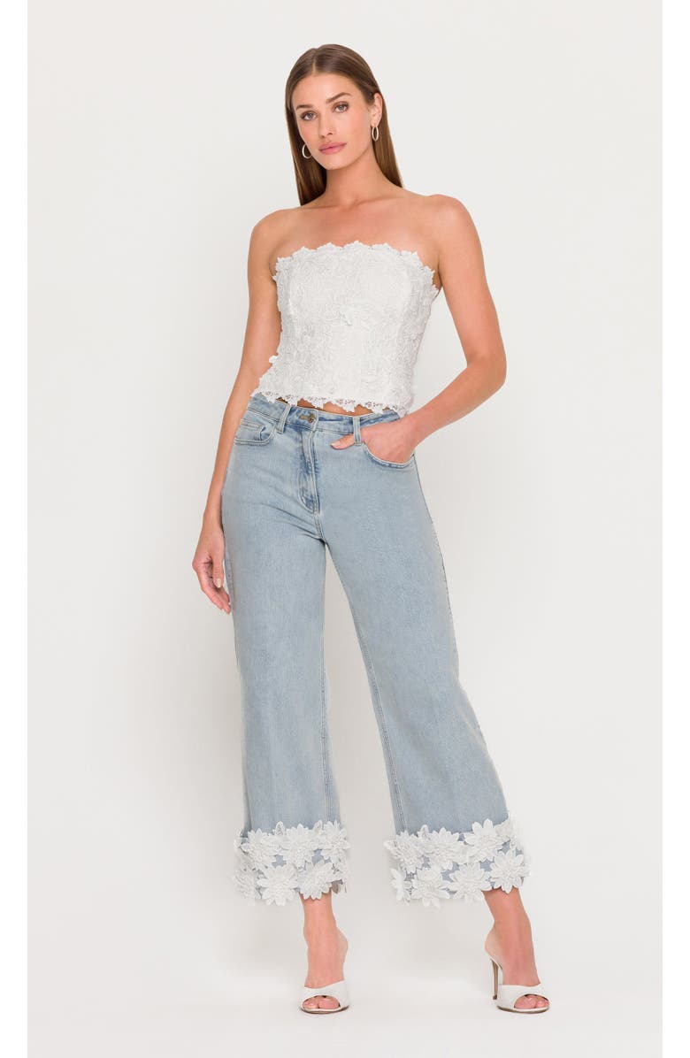 Generation Love Daxi 3D Butterfly Lace Bustier, Alternate, color, 