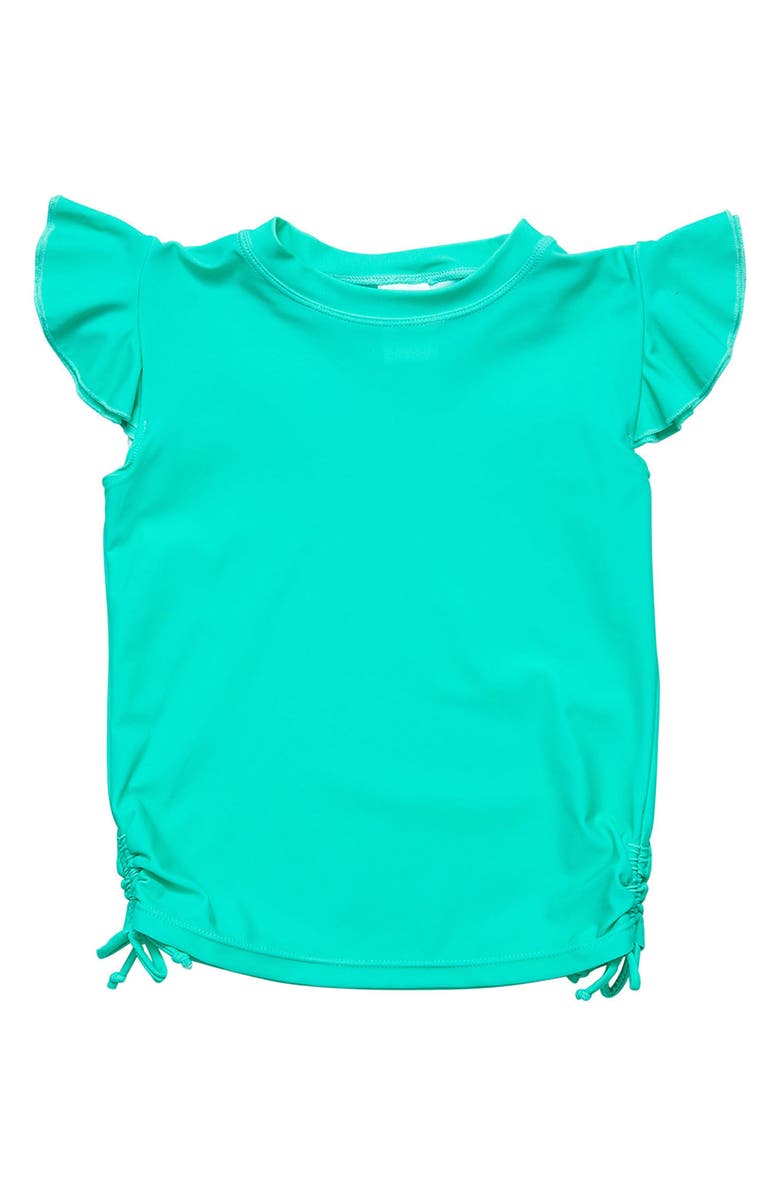 Snapper Rock Kids' Mint Flutter Sleeve Rashguard, Main, color, Mint