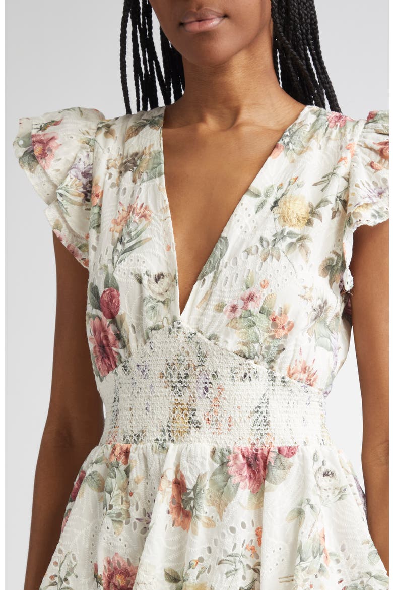 Kessie Tiered Ruffle Romper, Alternate, color, SWEET NOTHINGS