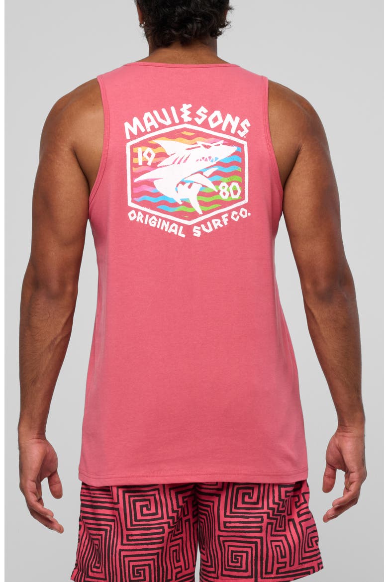 Surf Thrasher Graphic Tank, Alternate, color, DEEP CORAL