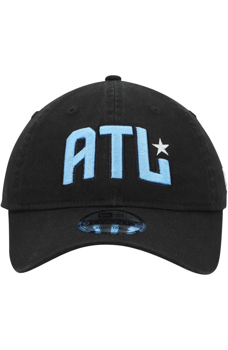 New Era Men's New Era Black Atlanta Dream Core Logo 9TWENTY Adjustable Hat, Alternate, color,