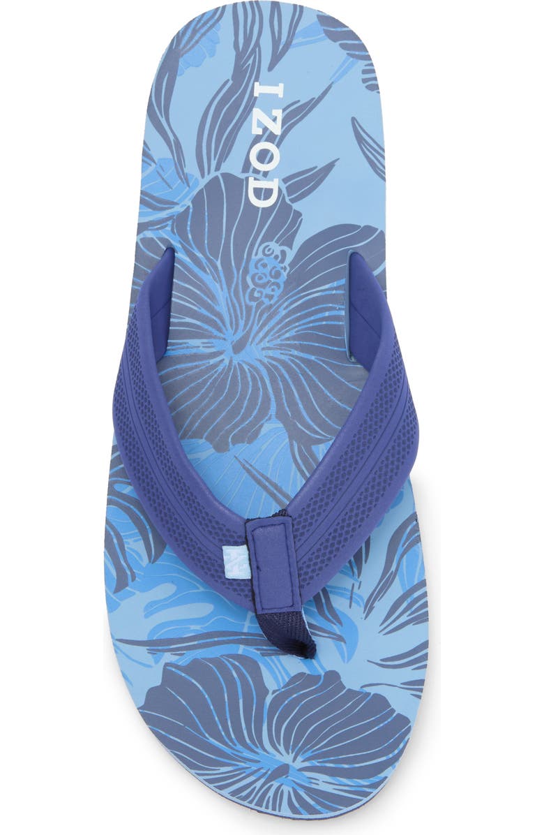 IZOD Floral Flip Flop, Alternate, color,