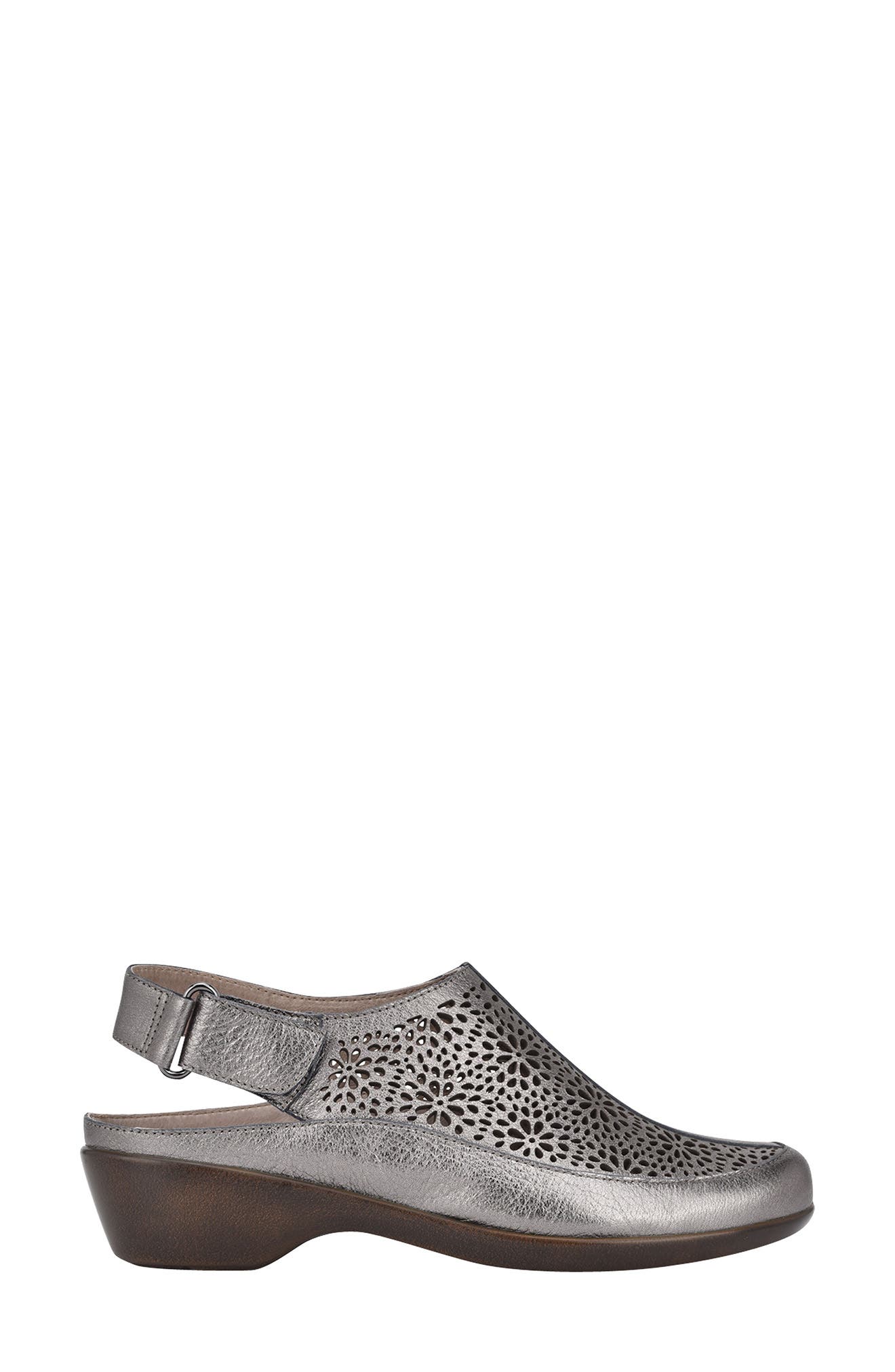 Dawn Slingback Clog, Alternate, color, WARM PEWTER LEATHER