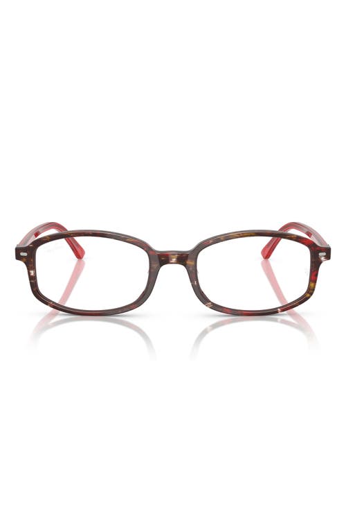 Ray Ban Ray-ban 54mm Irregular Optical Glasses In Violet