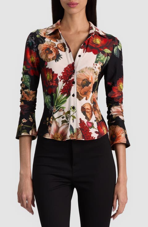 Freya Nipped Waist Button Down Top