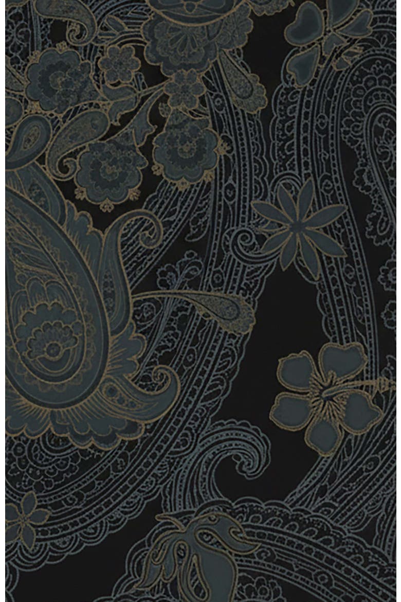 Paisley Explosion Womens Tailored Blazer, Alternate, color, PAISLEY EXPLOSION BLACK