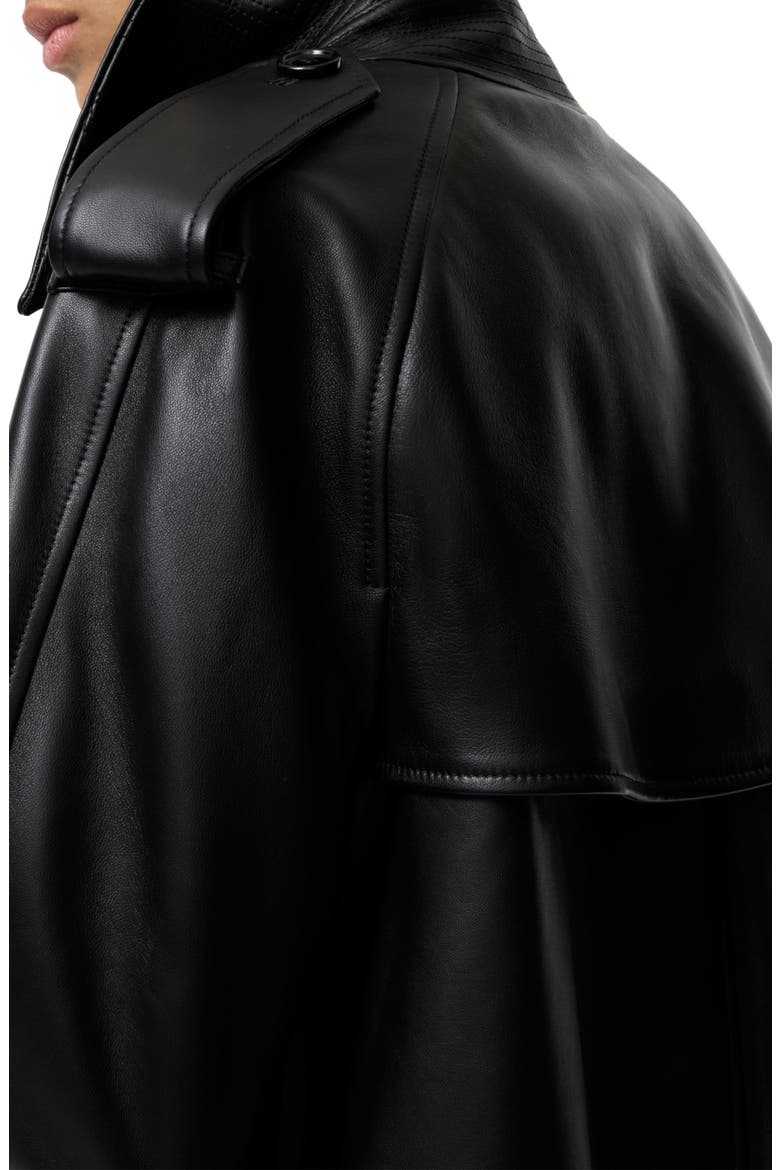 Mayfair Leather Jacket, Alternate, color, BLACK