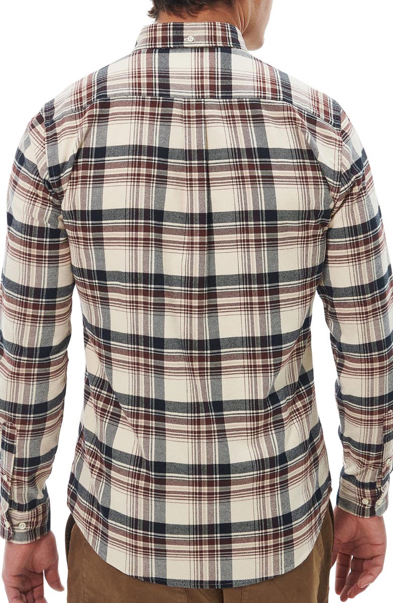 Barbour Shieldton Plaid Flannel Button-Down Shirt, Alternate, color, 