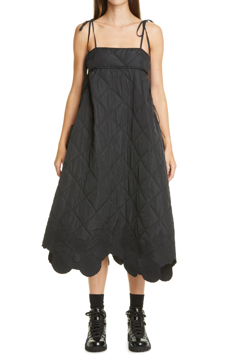 Cecilie Bahnsen Luann Bandeau A-Line Midi Dress, Main, color, 