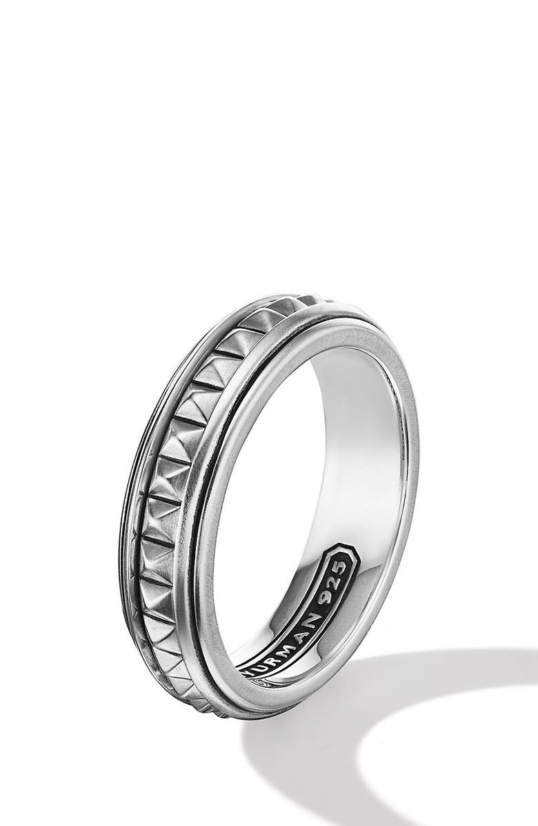 David Yurman Men's Pyramid Band Ring, Alternate, color,