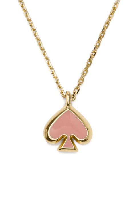 mini spade pendant necklace