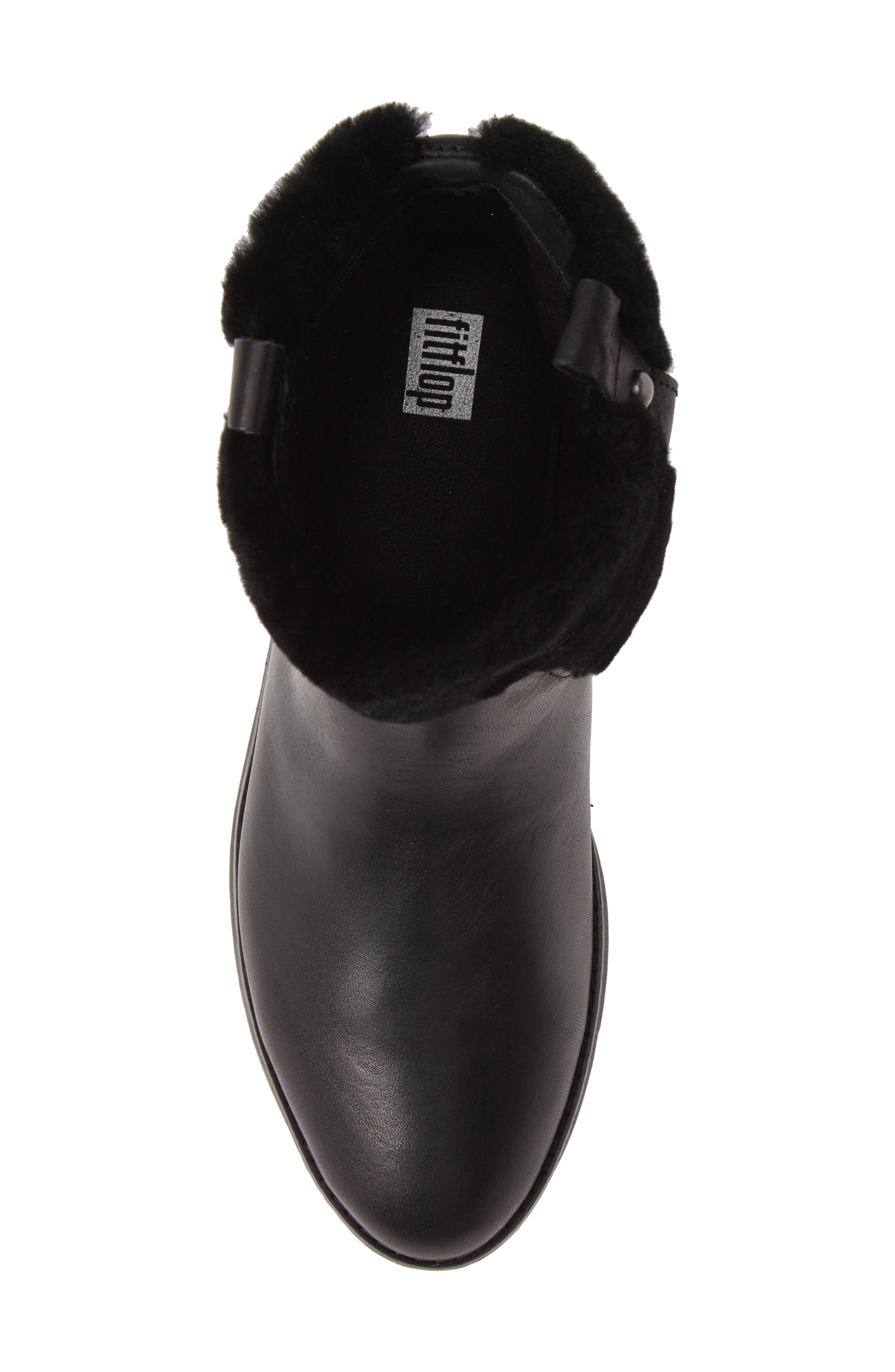 FitFlop Mimie Genuine Shearling Trim Bootie, Alternate, color, 