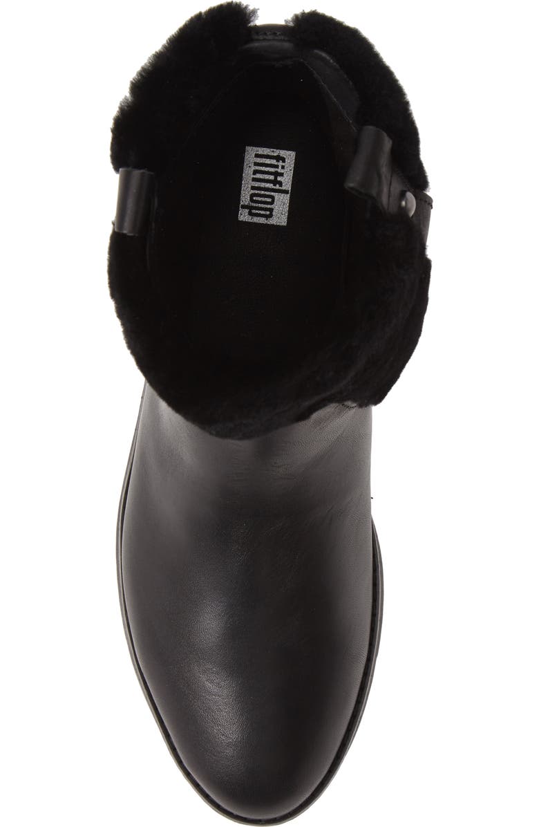 FitFlop Mimie Genuine Shearling Trim Bootie, Alternate, color,