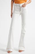Ramy Brook Cindy Exposed-Button Fly Wide Leg Jeans
