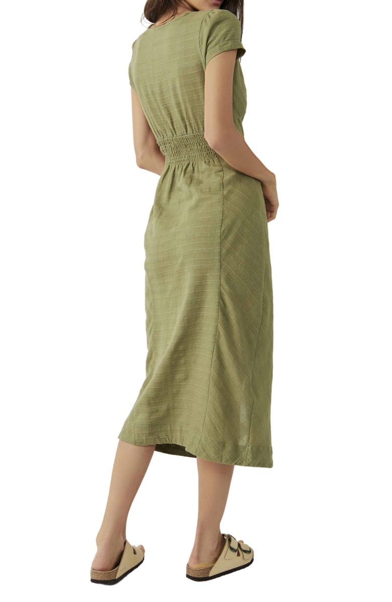Free People free-est New in Town Midi Dress, Alternate, color, Willow