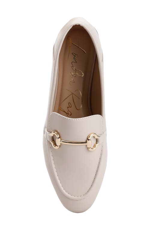 London Rag Bexley Horsebit Embellished Canvas Loafers In Neutral