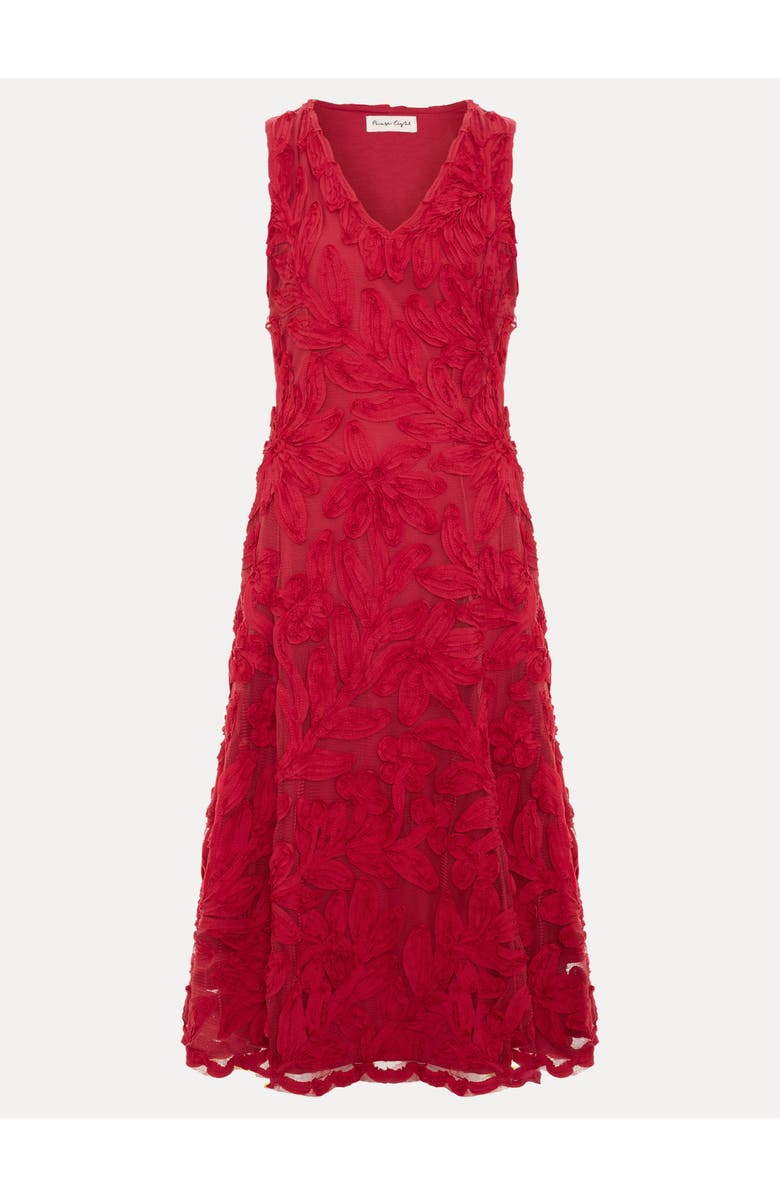 Phase Eight Paloma Embroidered Fit Flare Dress, Alternate, color, Pink