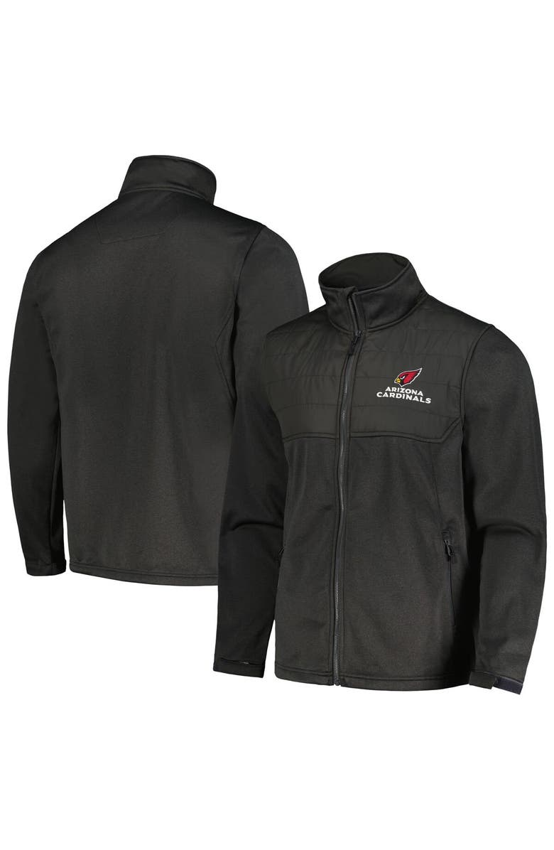 DUNBROOKE Men's Dunbrooke Heather Black Arizona Cardinals Explorer Tech Full-Zip Jacket, Main, color, Heather Black