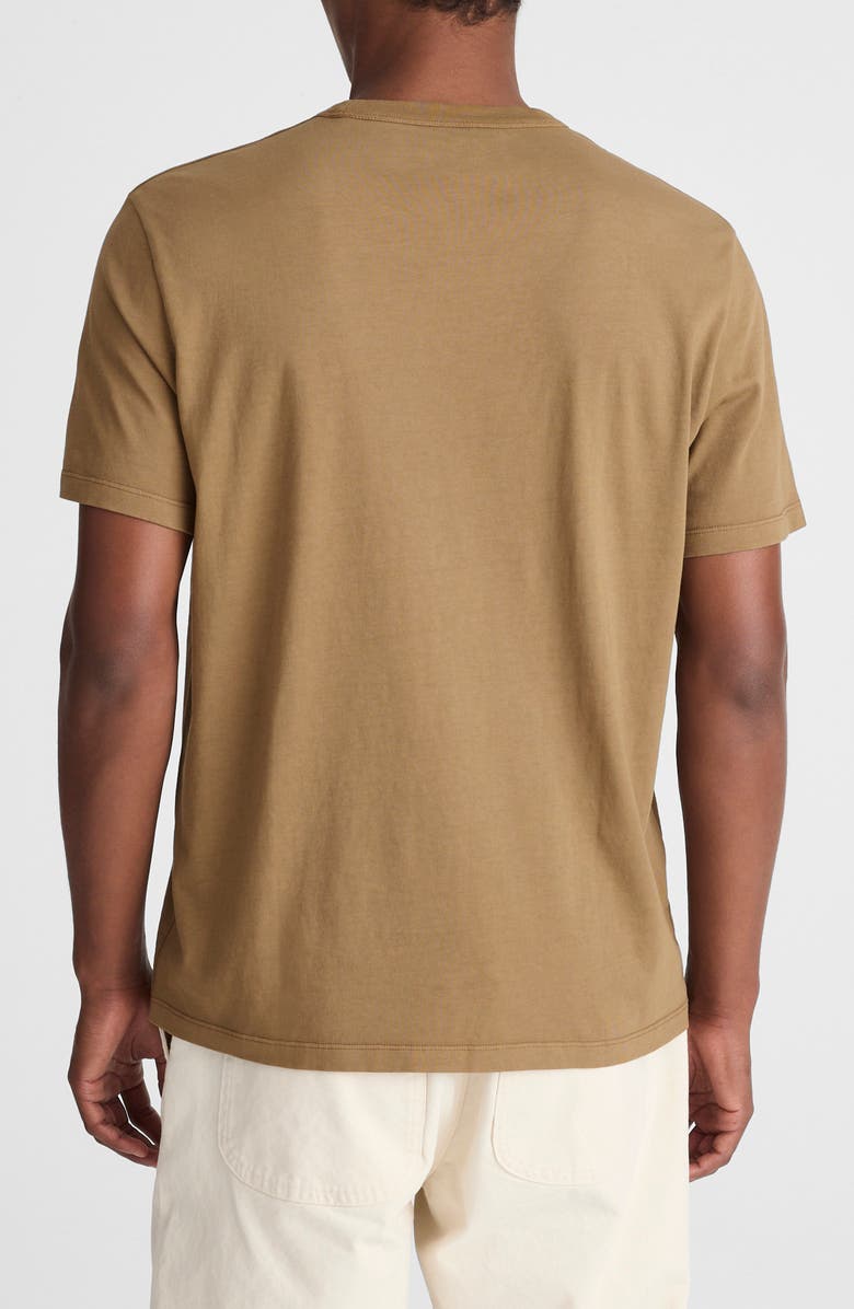 Madewell Allday Garment Dyed Cotton T-Shirt, Alternate, color, Woodland Brown