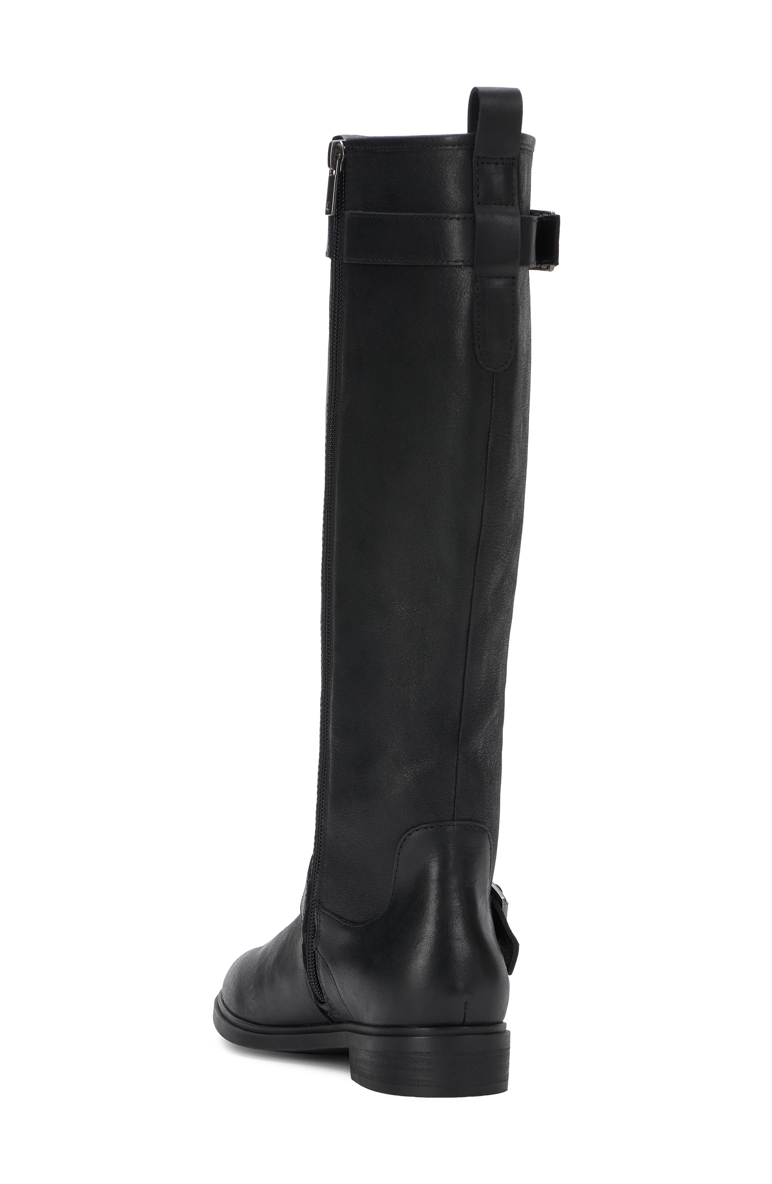 Hinley Leather Tall Boot, Alternate, color, BLACK