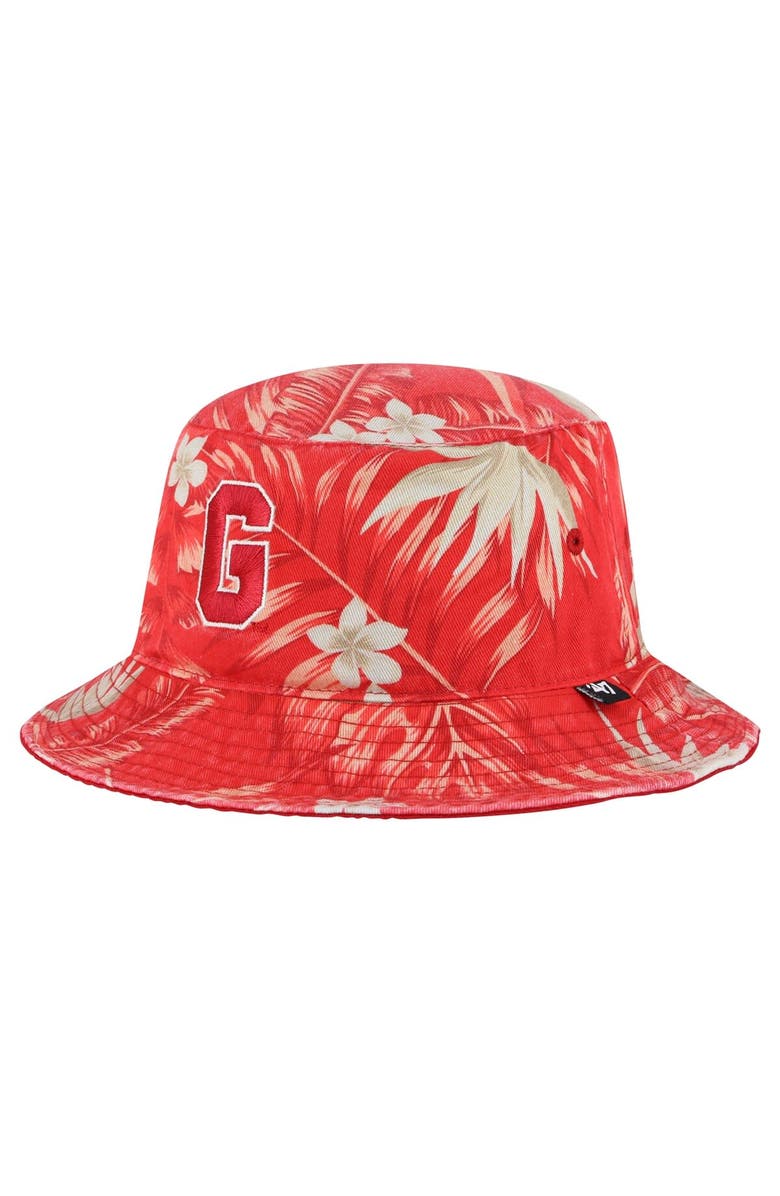 '47 Men's '47 Red Georgia Bulldogs Tropicalia Bucket Hat, Main, color,