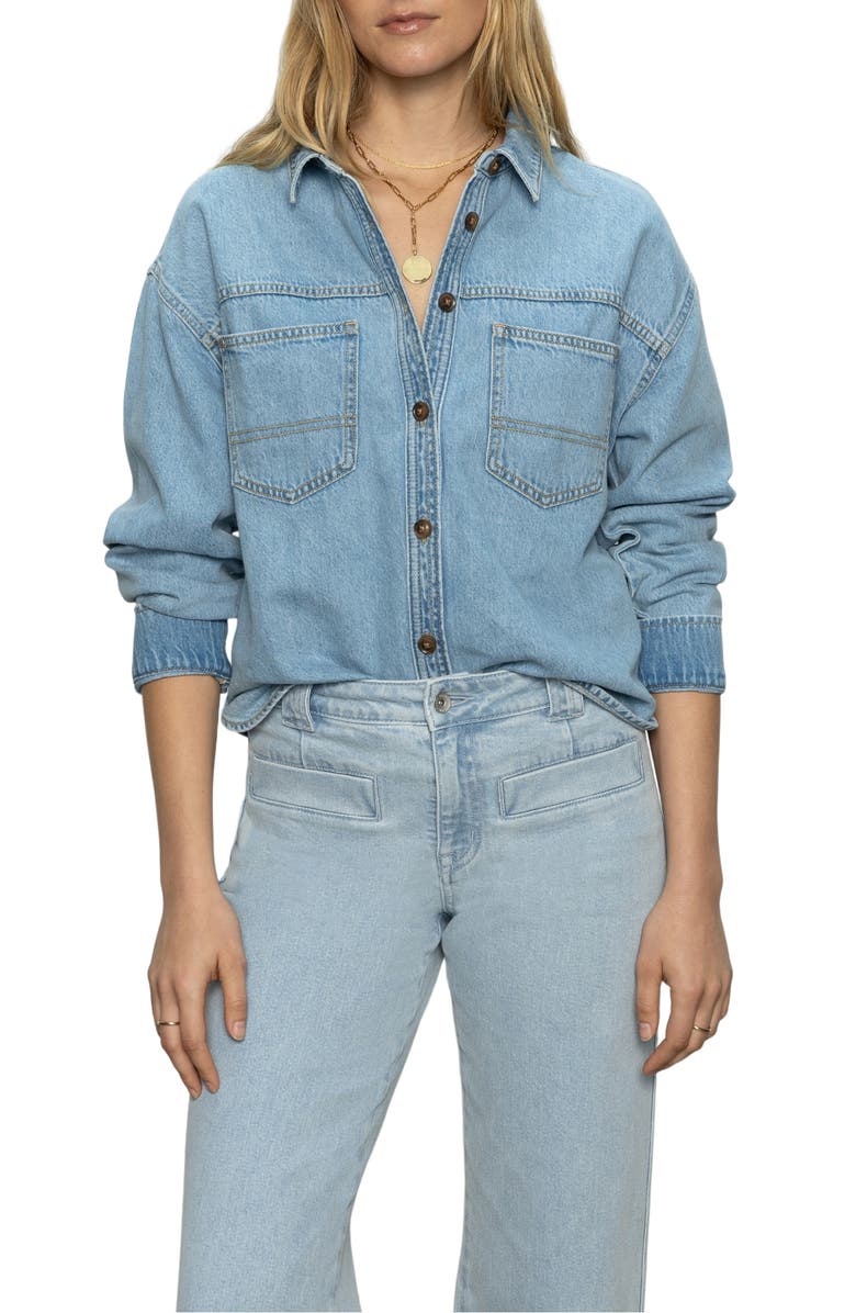 Sanctuary Ivy Denim Shirt, Main, color, 