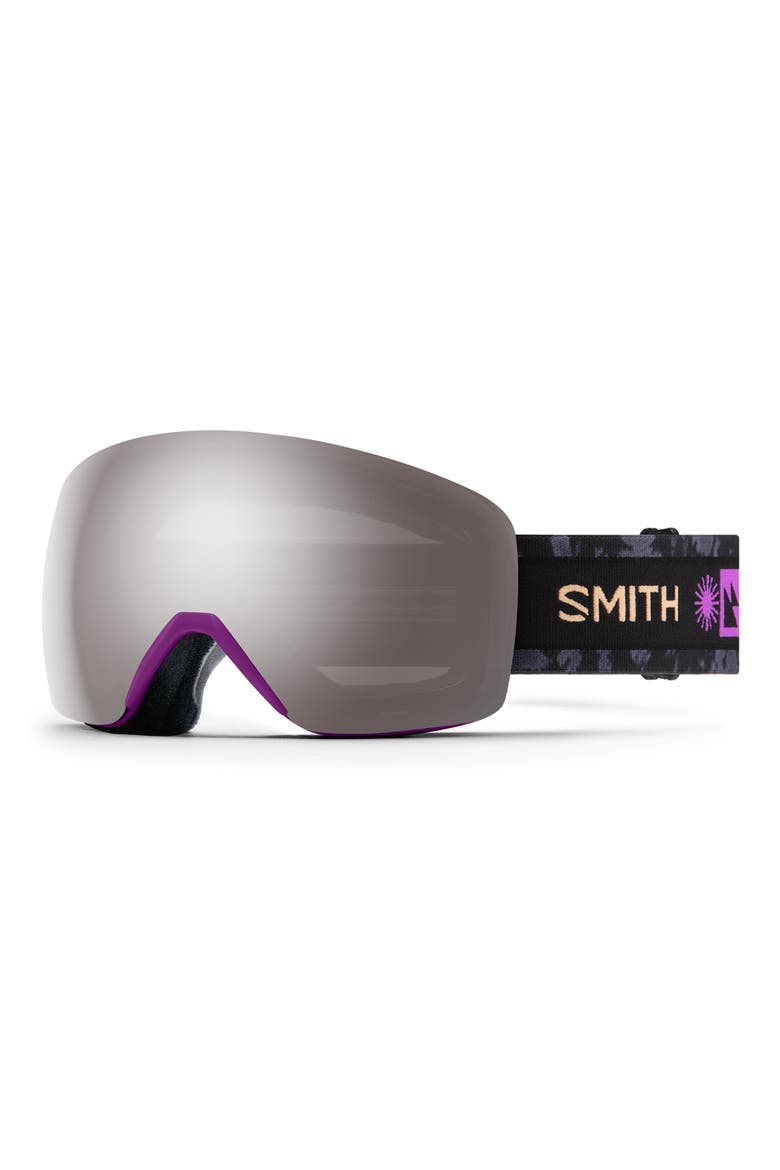 Skyline 215mm ChromaPop Snow Goggles, Main, color, VIVID VIOLET / PLATINUM