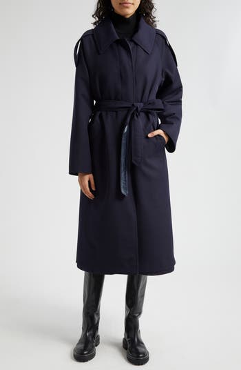 ダウンジャケット・コート Herno Long Linen Coat With Belted Waist Herno Belted Reversible Quilted Long Coat | Nordstrom