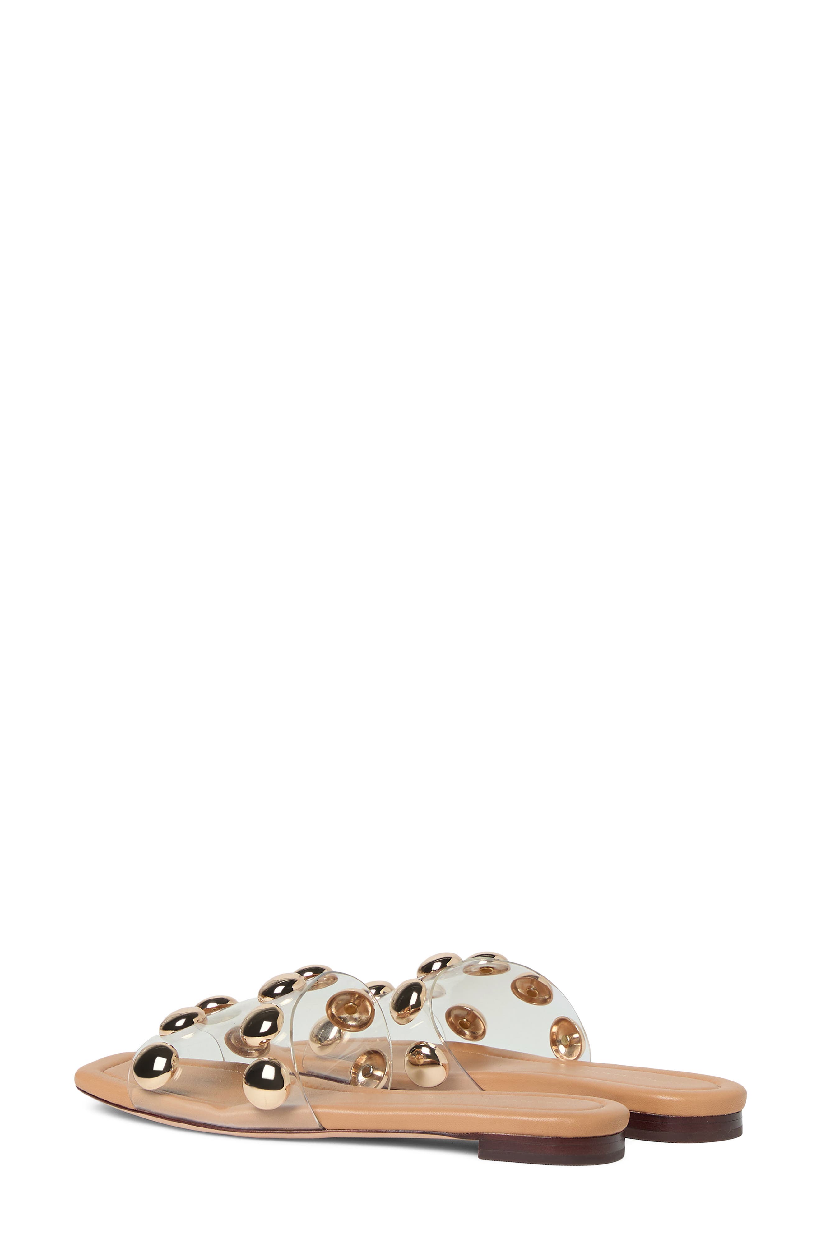 Hayes Studded Slide Sandal, Alternate, color, CLEAR/DUNE/CHAMPAGNE