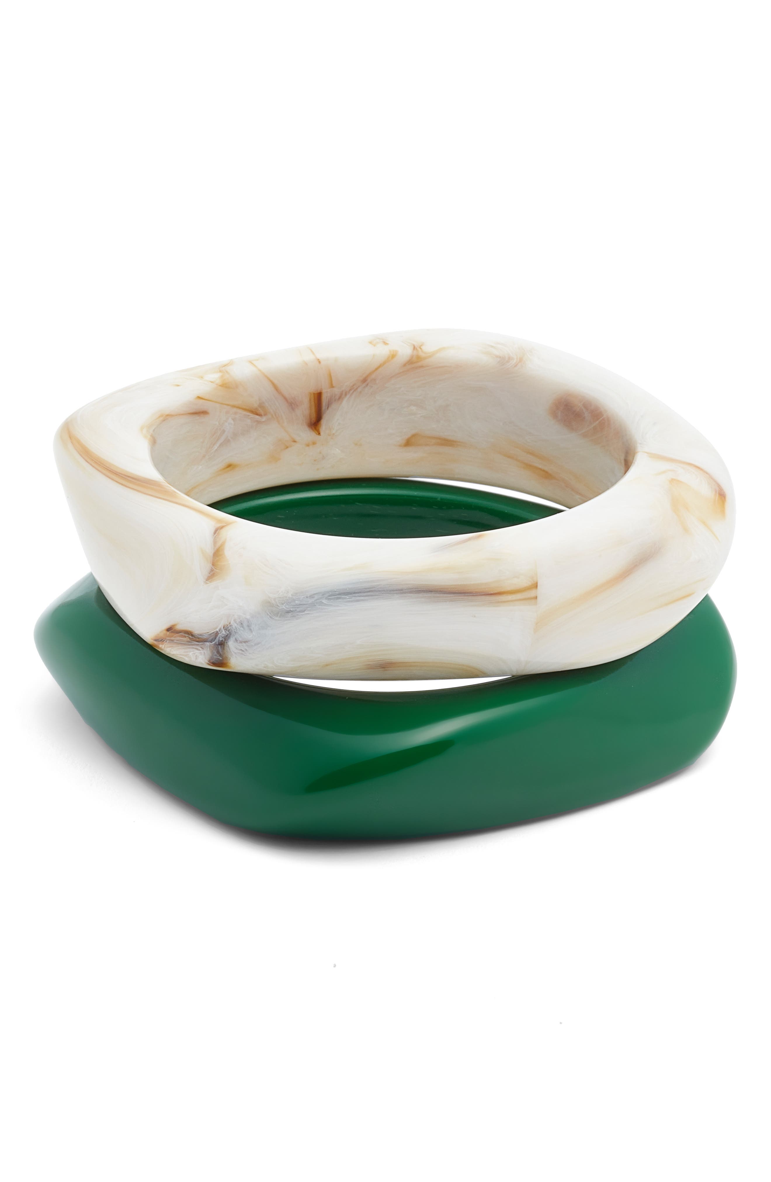 GREEN- IVORY