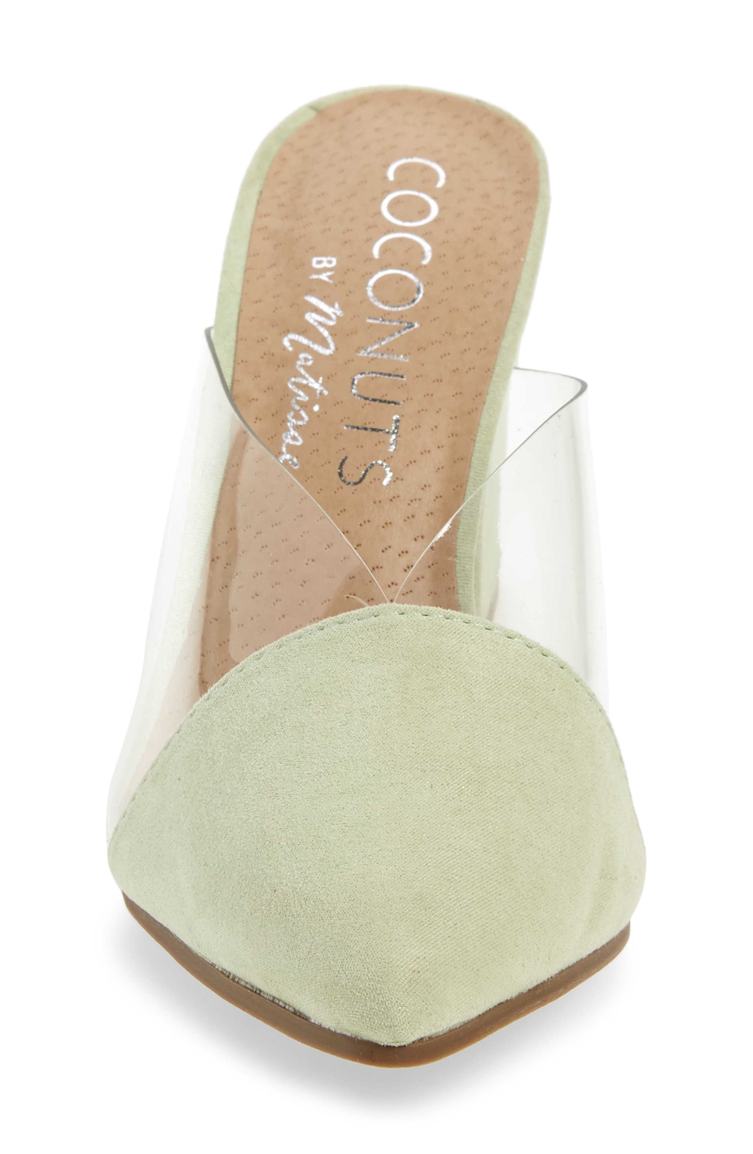 Shauna Translucent Mule, Alternate, color, MINT