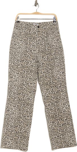 Vigoss Leopard Straight Leg Jeans | Nordstromrack