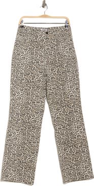 ☆RAIVE☆LEOPARD DENIM PANTS Vigoss Leopard Straight Leg Jeans | Nordstromrack