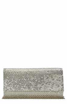 Shimmer Metal Mesh Clutch