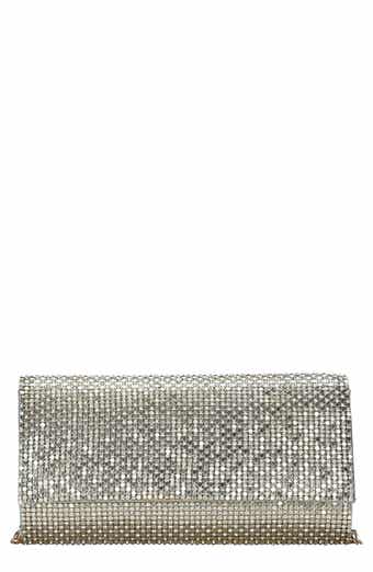 Shimmer Metal Mesh Clutch